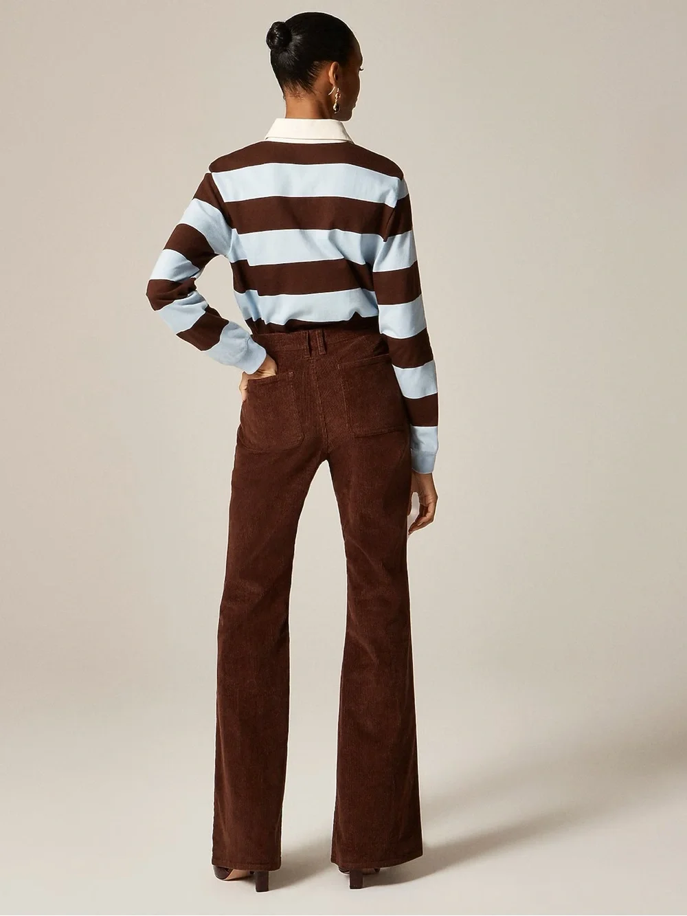 J. Crew Brown Corduroy Boot-Cut Pants